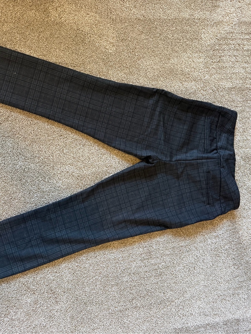 Dalia Black Plaid Women's Pants